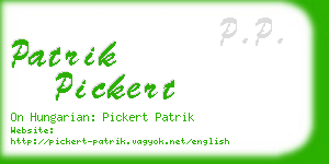 patrik pickert business card